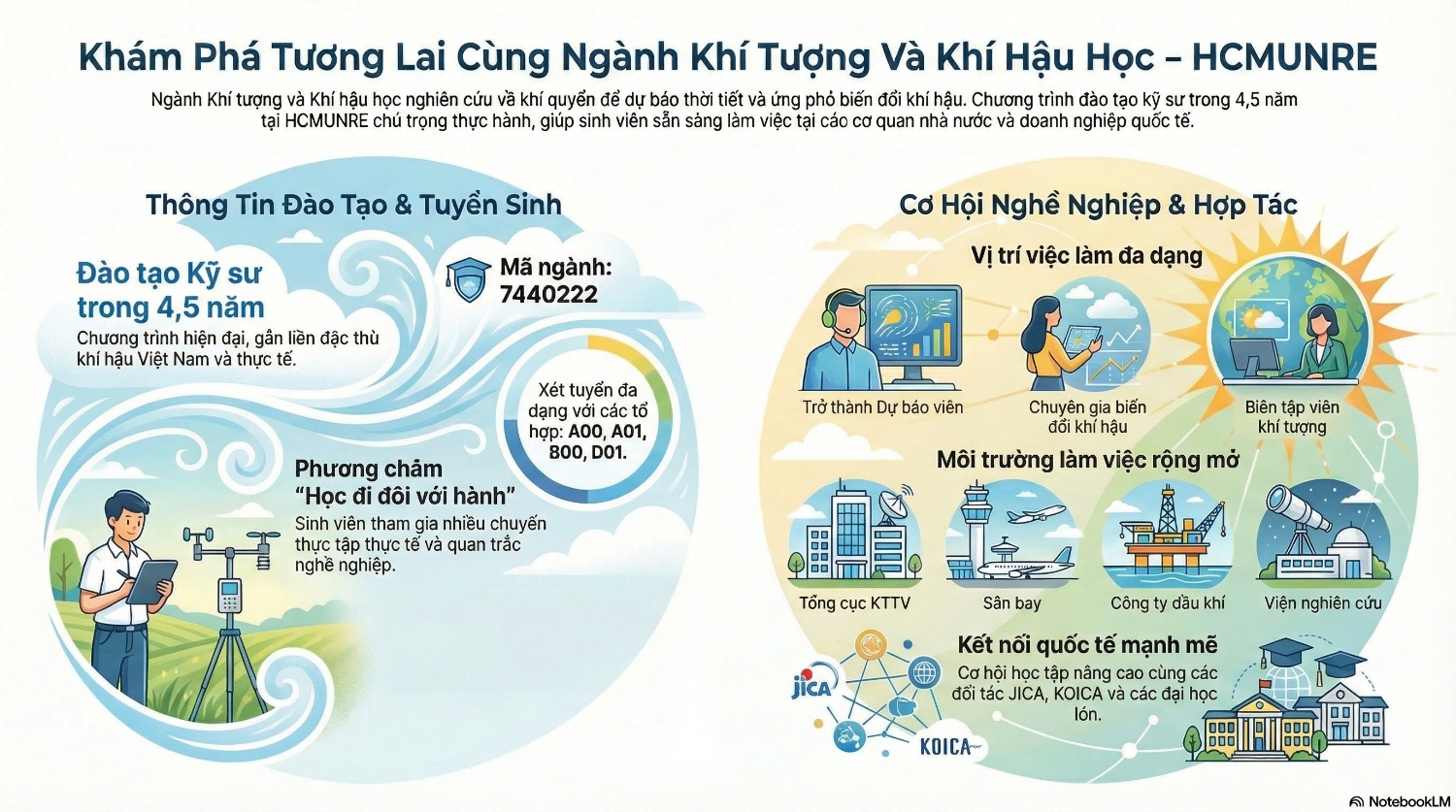 Khám phá tương lai cùng ngành Khí tượng và Khí hậu học - HCMUNRE